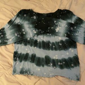 Wild fable long sleeve - blue tye dye - new